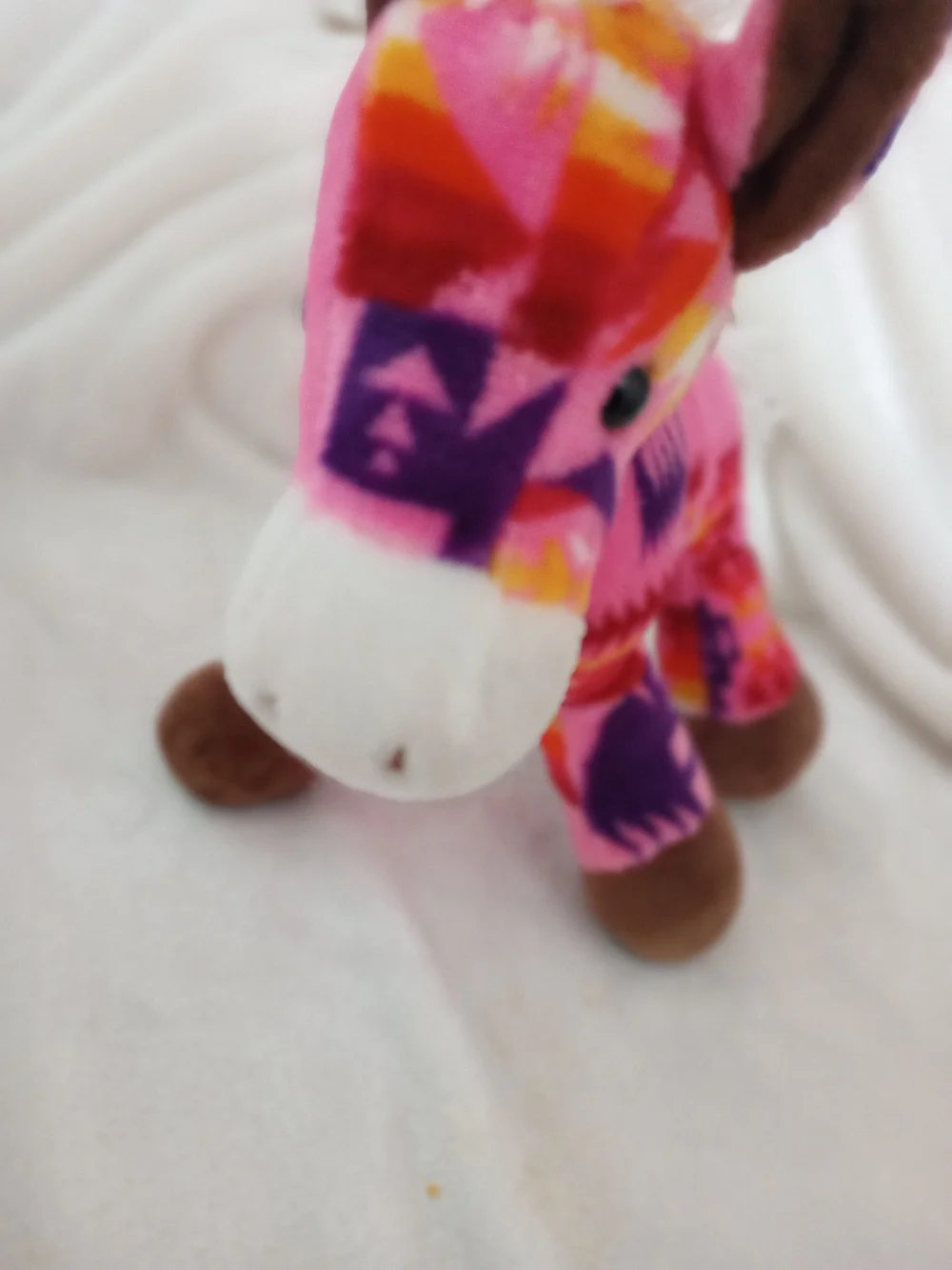 Nativo Pink Horse Plushy Cute Cuddly Southwest Ethnic Boho
